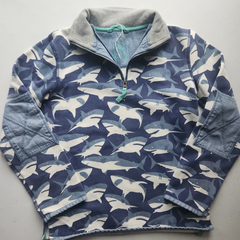 Boden Blue and Green Graphic Tee